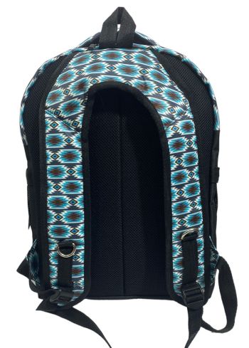 Showman Gray Blue Aztec Tactical Backpack #3